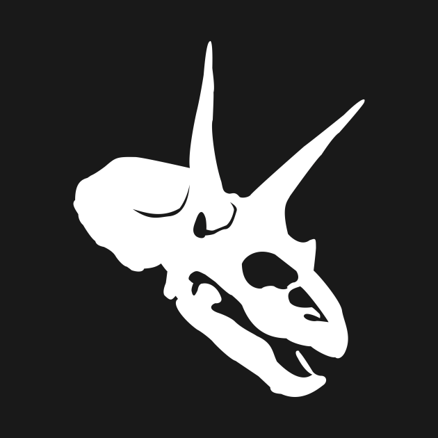 triceratops head fossil