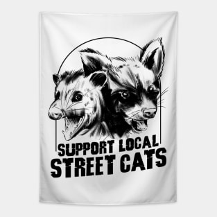 Support Your Local Street Cats Tapestry