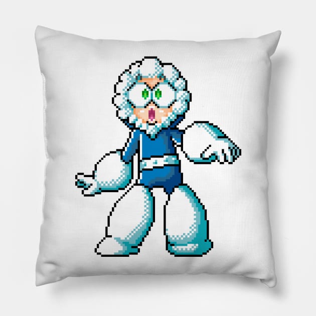 Pixelart Iceman Pillow by maverickmichi