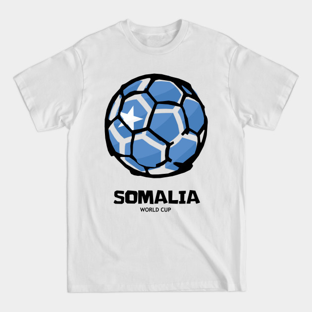 Disover Somalia Football Country Flag - Football - T-Shirt