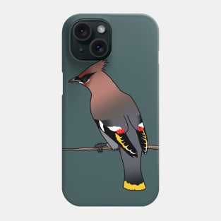 Bohemian Waxwing Phone Case