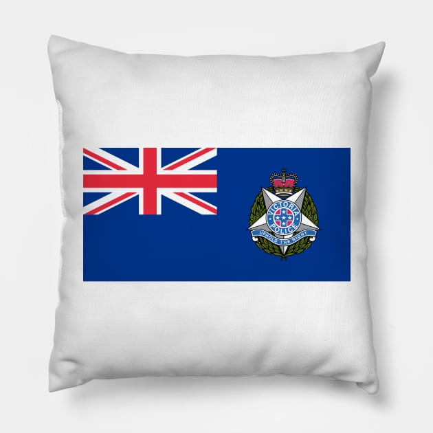 Flag of the Victoria Police Pillow by Wickedcartoons