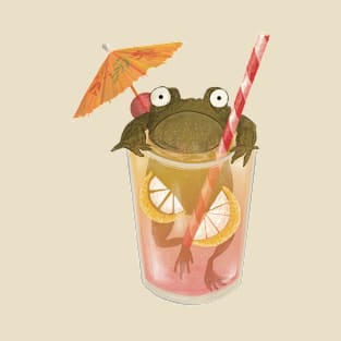 The Sad Frog in the Lemonade T-Shirt