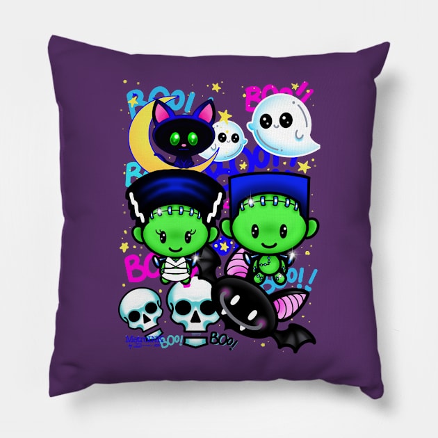 All The B.F.F.s Pillow by MetroInk