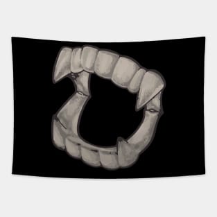 Vampire Teeth Logo Tapestry
