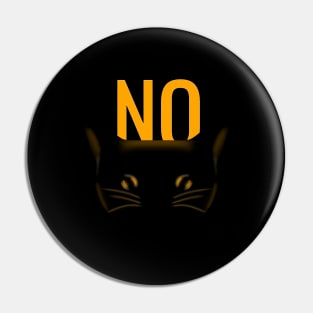 Cat says no - hilarious jokes - Funny animals - No cat Pin