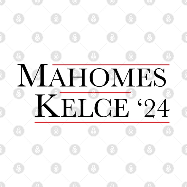 Mahomes Kelce 2024 by fineaswine