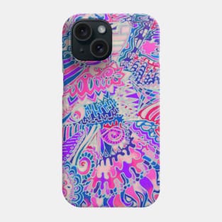 Boldly Colored Doodle Phone Case