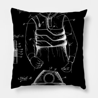 life preserver and swimming apparatus Vintage Patent Hand Drawing Pillow