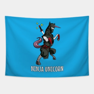 Ninja Unicorn Tapestry