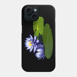 Water Lilies - Purple Water Lilies in Sunshine Phone Case