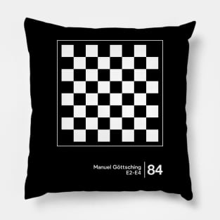 Manuel Göttsching / Original Minimalist Graphic Design Pillow