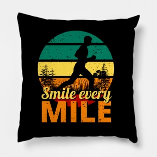 Running Marathon Jogging Miles Jogger Runner Pillow