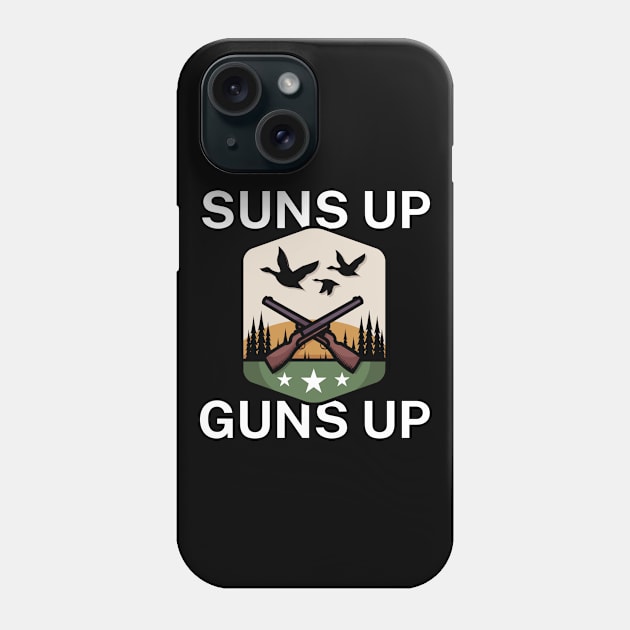 Suns up guns up Phone Case by maxcode