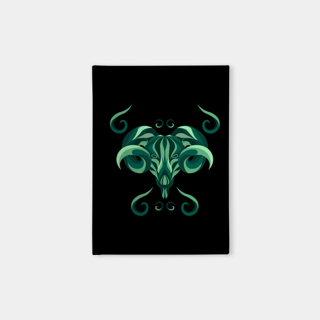 Aries Zodiac Sign - Green