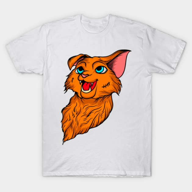 Discover Funny & Scary Cat 03 - Cat - T-Shirt