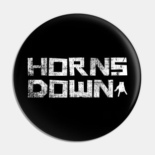 Horns Down Vintage Pin