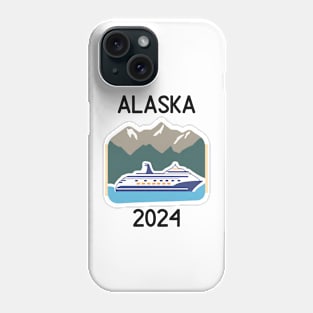 Cruise Alaska 2024 with mountains Phone Case