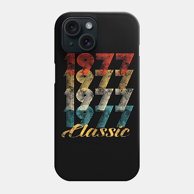 40th Birthday Gift Vintage 1977 Phone Case by klausgaiser