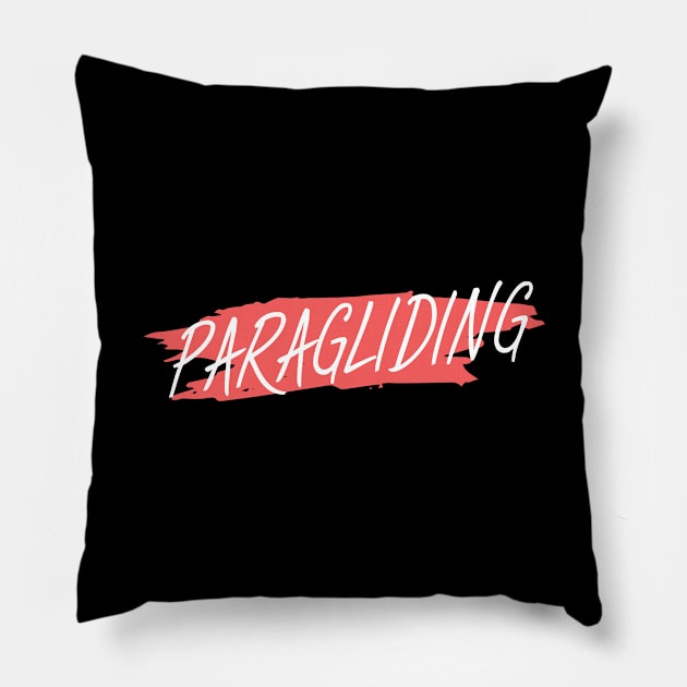 Paragliding Pillow by maxcode