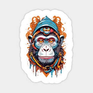 Monkey warrior Magnet