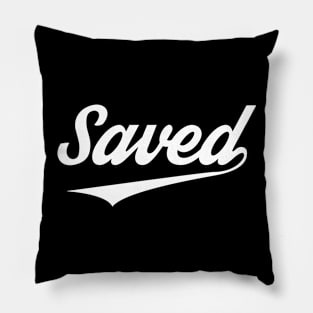 Saved Christian Design Pillow