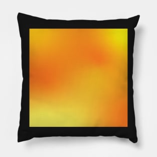 Yellow and Orange Golden Gradient Pillow