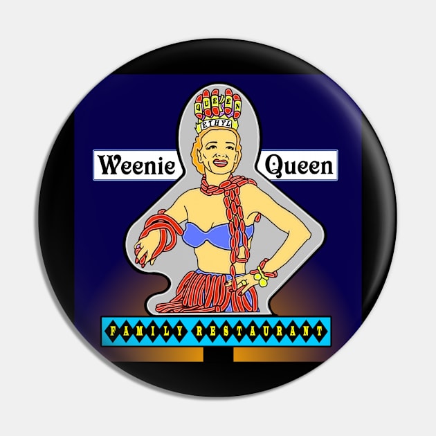 Weenie Queen Restaurant sign with background Pin by Zippy's House of Mystery