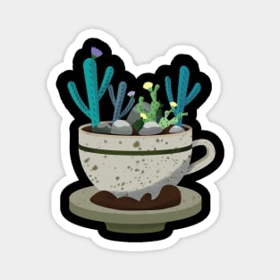 Cofee and cacti Magnet