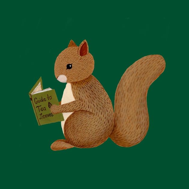 Reading Squirrel by annyamarttinen