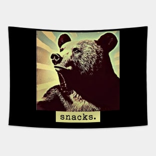 Bear for snacks Tapestry