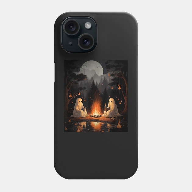 Trick Or Teach Ghost Books Reading Teachers Halloween Phone Case by masterpiecesai