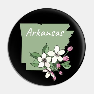 Arkansas Apple Blossom Pin