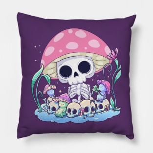 Poisonous Skeleton Pillow