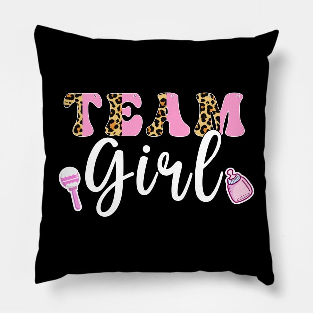 Team Girl Gender Reveal Pillow by Hensen V parkes