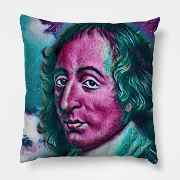 Blaise Pascal Portrait | Blaise Pascal Artwork 6 Pillow by JustLit