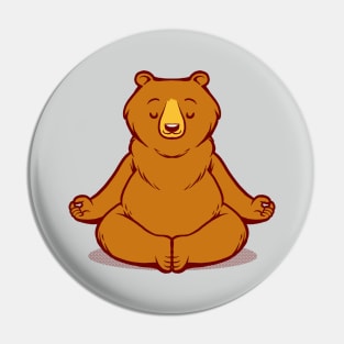 Bear Animals Meditation Zen Buddhism by Tobe Fonseca Pin