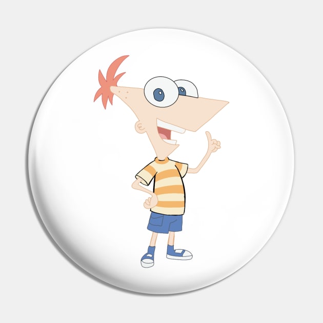 Cartoon Genius Boy Pin by 09GLawrence