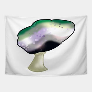 Aromantic LGBTQ Prie Mushroom Tapestry