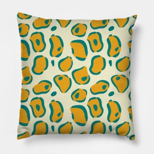 Yellow Animal Print Pillow