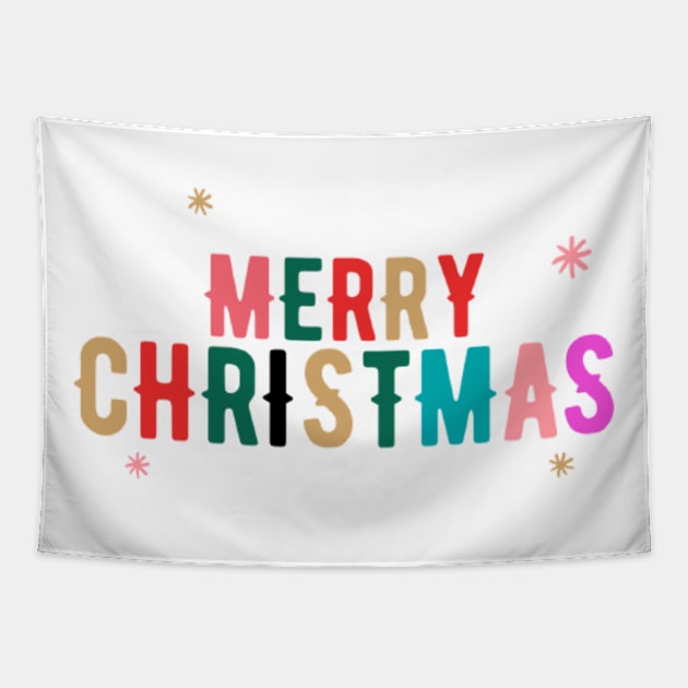 Merry Christmas Tapestry by Artistic Design