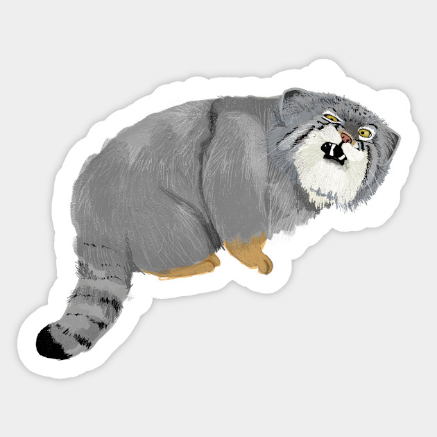 Angry Wildcat - Cats - Sticker