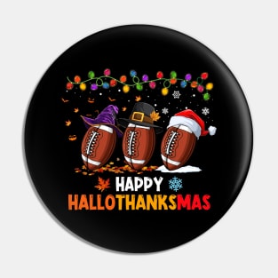 Football Costume Halloween Thanksgiving Christmas Happy Hallothanksmas Pin