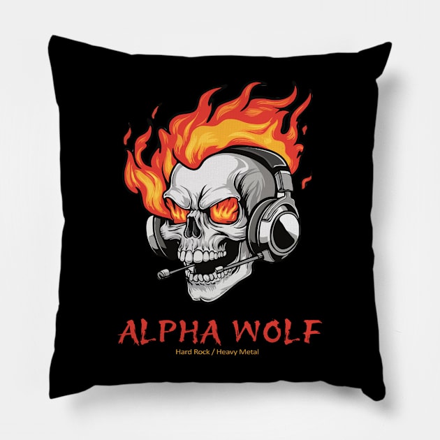 alpha wolf Pillow by unengke