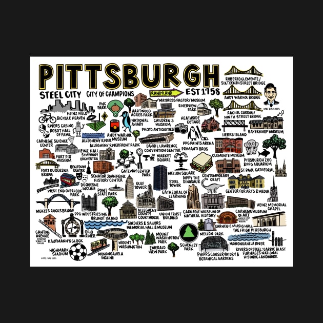 Pittsburgh Map by fiberandgloss