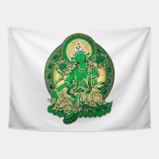 Green Tara Tapestry