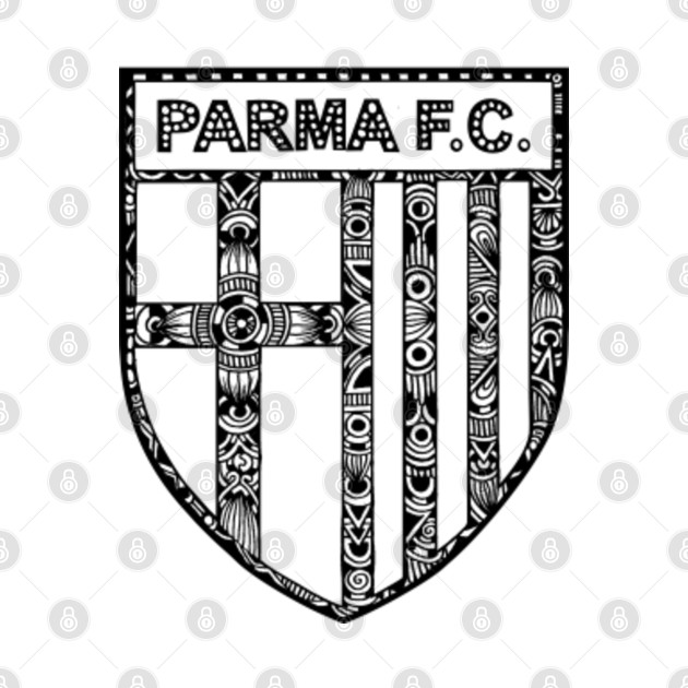 PARMA F.C LOGO DOODLE - Parma - T-Shirt | TeePublic
