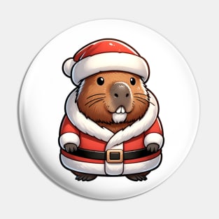 Anime Capybara Christmas Pin