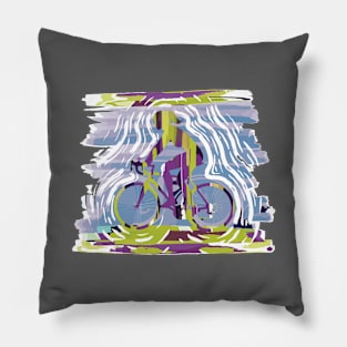 Mountain Bike Vintage Gift for Women Pillow