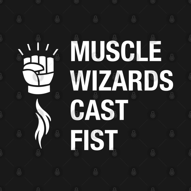 Muscle Wizards Cast Fist Tabletop RPG Gaming by pixeptional